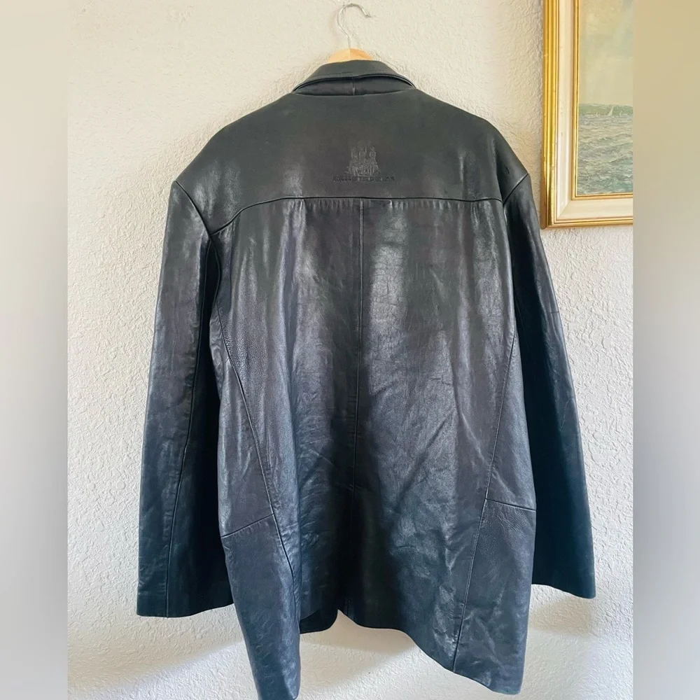 Vintage Canyon Outback Leather Goods Black Leather Jacket